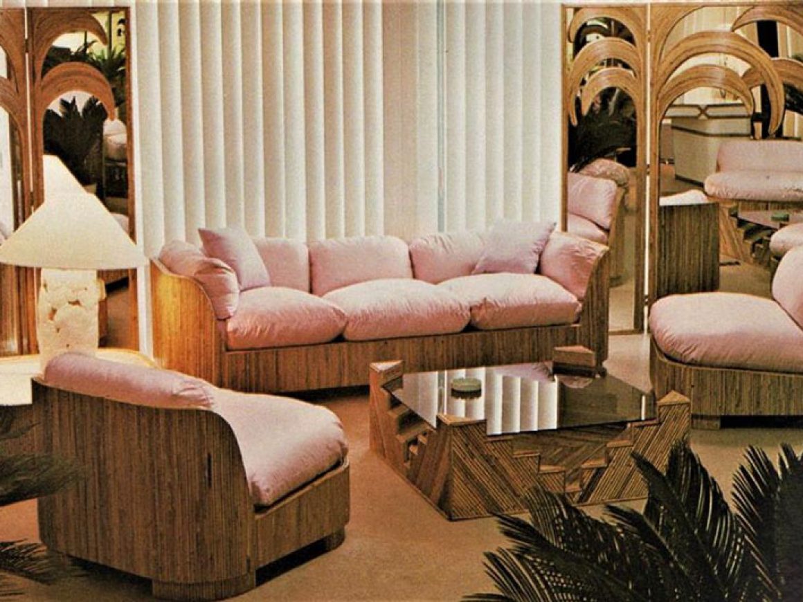 living room in the 80s